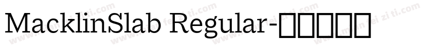 MacklinSlab Regular字体转换